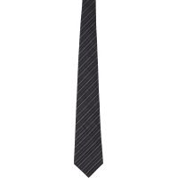 Comme des Garcons Homme Deux Black Thin Stripe Tie 262058M158003