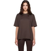 The Frankie Shop Brown Harper Soft Organic T-shirt 262115F110006