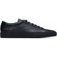 Common Projects Navy Achilles Premium Leather Sneakers 262133M237039