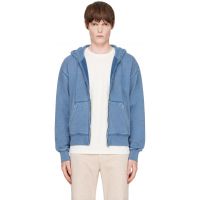Stockholm (Surfboard) Club Blue Back Logo Zip Hoodie 262137M202001