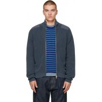Stockholm (Surfboard) Club Gray Dyed Knitted Jacket 262137M202004