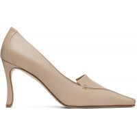 Manolo Blahnik Beige Cleofelo Calf Leather Heels 262140F122019