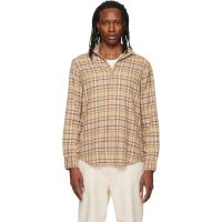 Polo Ralph Lauren Brown & Beige Long Sleeve Spread Collar Sport Shirt 262213M192010