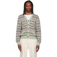 Polo Ralph Lauren Green Cotton Linen Blend Long Sleeve Cardigan 262213M200000