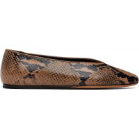 Le Monde Beryl Brown & Black Classic Regency Ballerina Flats 262226F118008