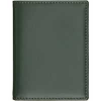 COMME des GARCONS WALLETS Green Classic Leather Card Holder 262230M163003