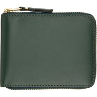 COMME des GARCONS WALLETS Green Classic Leather Line Wallet 262230M164014