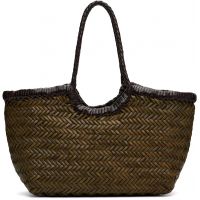 Dragon Diffusion Khaki & Brown Nantucket Small Bag 262243F046003