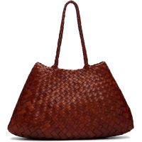 Dragon Diffusion Brown Santa Croce Big Tote 262243F049013