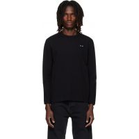 COMME des GARCONS PLAY Black Heart Emblem Long Sleeve T-shirt 262246M213009