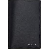 Paul Smith Black Leather Credit Card Wallet 262260M163000