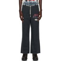 Rivington Roi Rebis Black JPL He Rose 4 Trousers 262268M191004