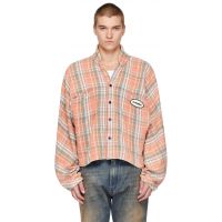 Rivington Roi Rebis Orange Archival Plaid Nazarene Shirt 262268M192006