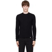 Merz b. Schwanen Black Diamond-Patterned Cotton Thermal Longsleve T-shirt 262328M201000