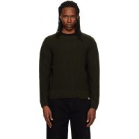 Merz b. Schwanen Khaki BLADE02 Waffle Structured Sweater 262328M201007