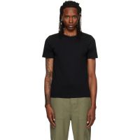 Merz b. Schwanen Black 1950s Loopwheeled Classic Fit Lightweight T-shirt 262328M213007