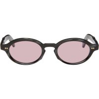Cutler and Gross Black GR13 Oval Sunglasses 262331M134000