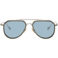 Cutler and Gross Silver The Great Frog Edition Triumph Aviator Sunglasses 262331M134012