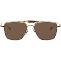 Cutler and Gross Silver The Great Frog Edition Capri Rectangular Sunglasses 262331M134015
