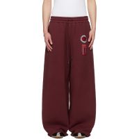 LUU DAN BRUCE LEE x L?U đ?N Burgundy Gym Sweatpants 262331M190000