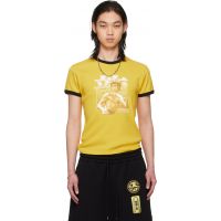 LU'U DAN BRUCE LEE x L?U đ?N Yellow Ringer T-shirt 262331M213003