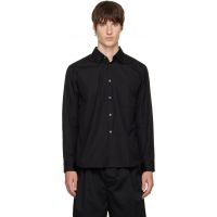 Comme des Garcons Homme Plus Black Cotton Poplin Shirt 262347M192003