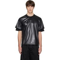 Comme des Garcons Homme Plus Black Gloss Finish T-shirt 262347M213000
