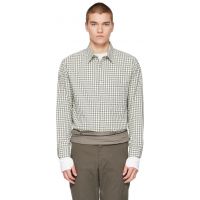 POST ARCHIVE FACTION (PAF) Yellow & Green Plaid Shirt 262351M192000