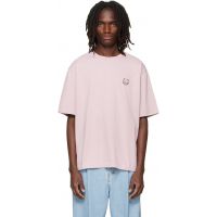 Maison Kitsune Pink Fox Head Oversize T-shirt 262389M213015