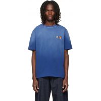 Maison Kitsune Navy Fox Head Regular T-shirt 262389M213051