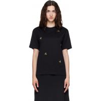 Simone Rocha Black Embellished Boy T-shirt 262405F110012