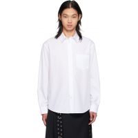 Simone Rocha White Split Ring Classic Shirt 262405M192014
