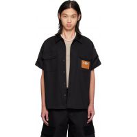 Simone Rocha Black Military Shirt 262405M192016