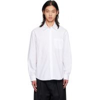 Simone Rocha White Beaded Classic Concealed Button Shirt 262405M192019