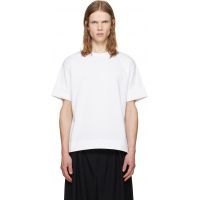 Simone Rocha White Fitted Wire Turnup T-shirt 262405M213001