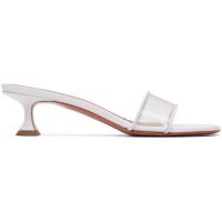 Amina Muaddi White Andreea Glass Slipper 45 Heeled Sandals 262415F122043