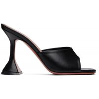 Amina Muaddi Black Lupita Slipper 95 Heeled Sandals 262415F125001