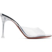 Amina Muaddi Transparent Alexa Glass Slipper 95 Heeled Sandals 262415F125045