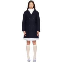 Ans Dotsloevner Navy Double Coat 262417F059000