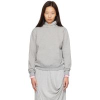 Ans Dotsloevner Gray Balloon Pull-Over Hoodie 262417F097000