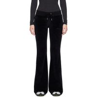 Sporty & Rich Black Signature Logo Krystal Sweatpants 262446F086003