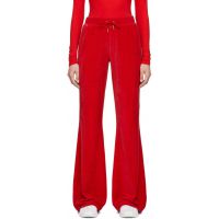 Sporty & Rich Red Signature Logo Krystal Sweatpants 262446F088003