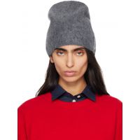 Loulou de Saison Gray Yana Wool Blend Beanie 262473F014001