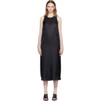 Loulou de Saison Black Paloma Silk Maxi Dress 262473F055001