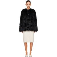Loulou de Saison Black Rowe Faux-Fur Coat 262473F059001