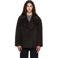 Loulou de Saison Brown NEIL Double Breasted Jacket 262473F059014