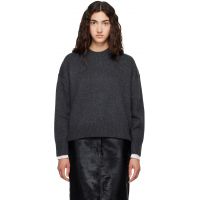 Loulou de Saison Gray PIA LDS Oversized Sweater 262473F096011