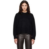 Loulou de Saison Black PIA LDS Oversized Sweater 262473F096012