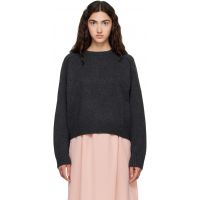 Loulou de Saison Gray BREHA Wool Cashmere Blend Sweater 262473F096019