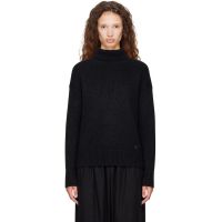 Loulou de Saison Black JONAH Dense Cashmere Turtleneck 262473F099001